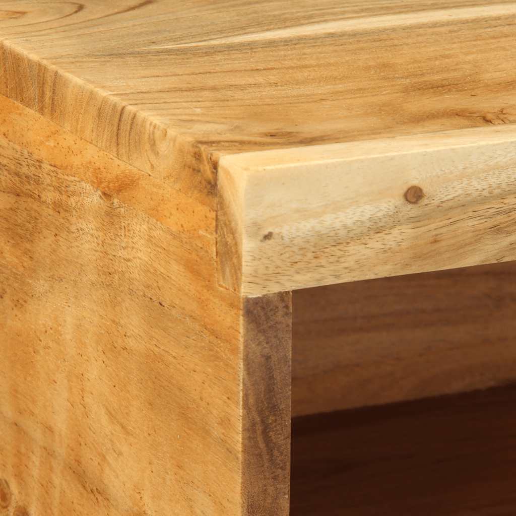 vidaXL Dulap TV montat pe perete 80x30x19 cm, lemn masiv de acacia