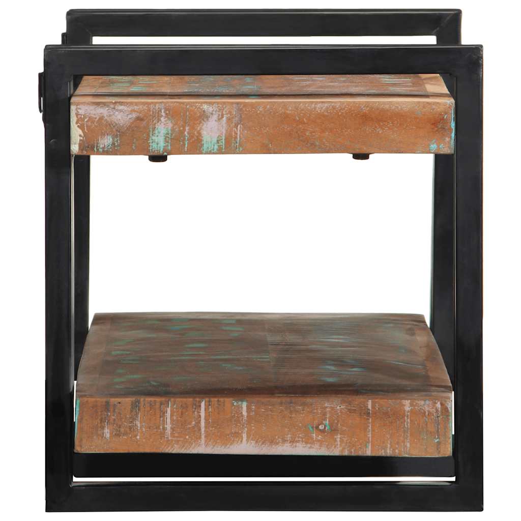 vidaXL Raft de perete din lemn masiv multicolor recuperat