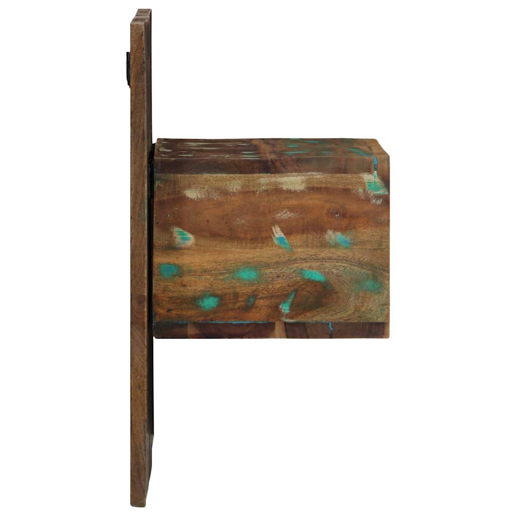 vidaXL Noptiera multicolor 50x27x50 cm lemn masiv recuperat
