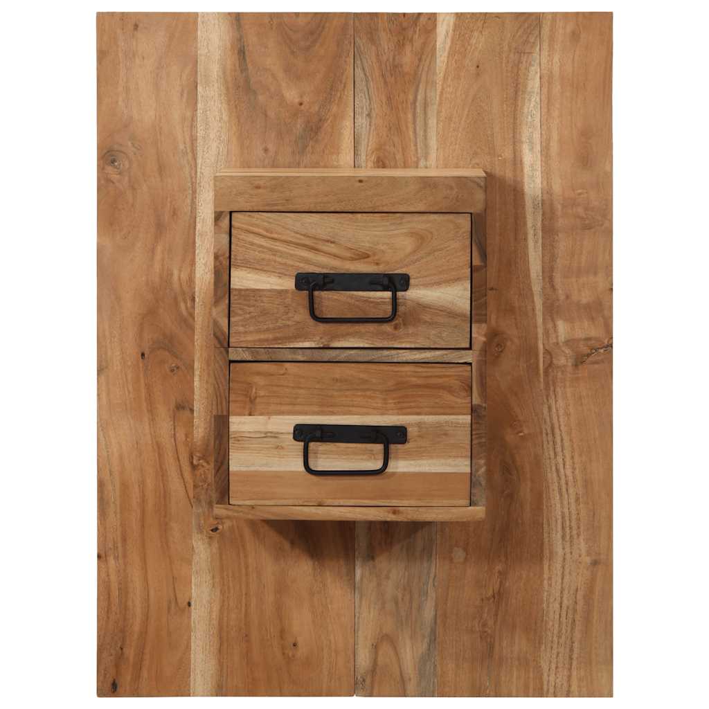 vidaXL Noptieră, 60x32x80 cm, lemn masiv de acacia