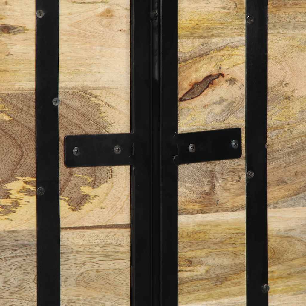 vidaXL tăblie 140 cm lemn masiv de mango și fier