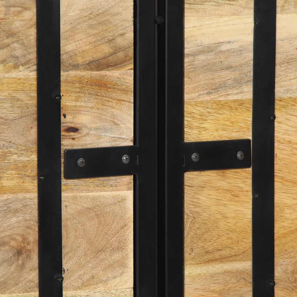 vidaXL Tăblie 160 cm lemn masiv de mango și fier