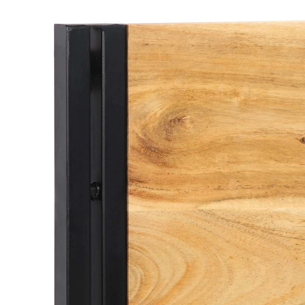vidaXL Tăblie 160 cm din lemn masiv de salcâm și fier
