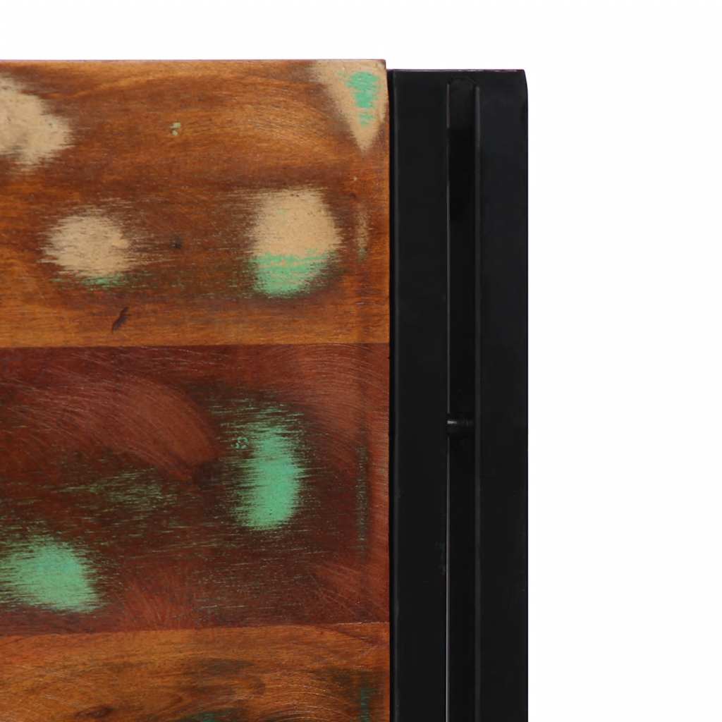 vidaXL Tăblie 200 cm lemn masiv recuperat și fier