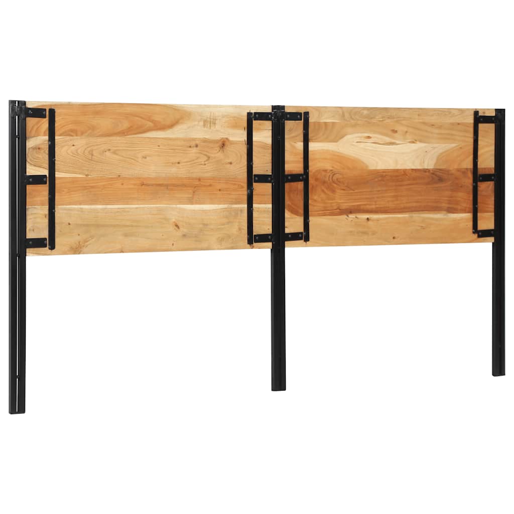 vidaXL Tăblie 200 cm din lemn masiv de salcâm și fier