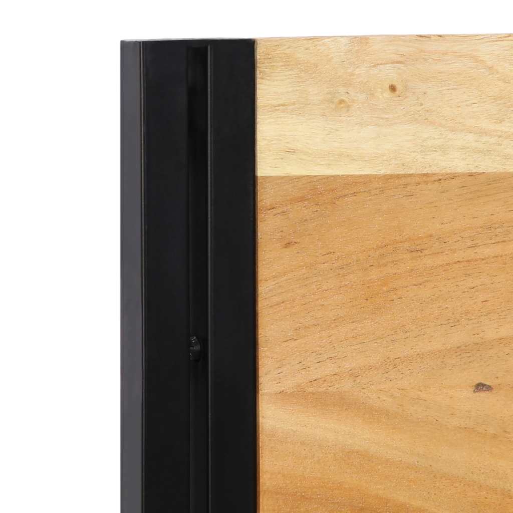 vidaXL Tăblie 200 cm din lemn masiv de salcâm și fier