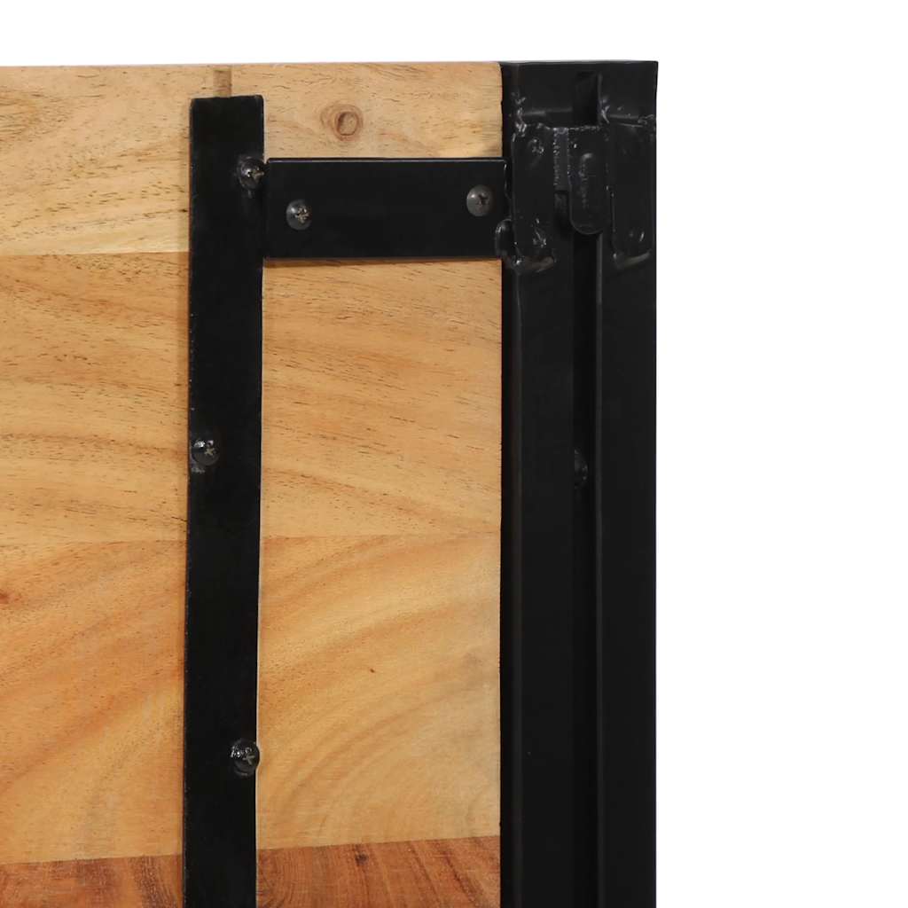 vidaXL Tăblie 200 cm din lemn masiv de salcâm și fier