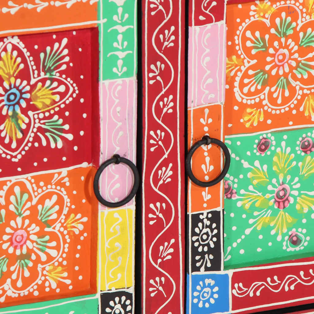 vidaXL Masuta de cafea multicolora 90x50x40 cm lemn masiv de mango