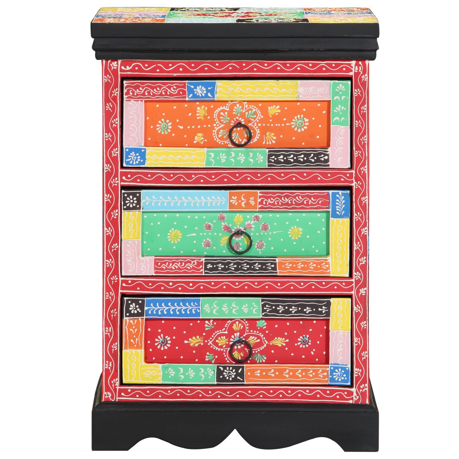 vidaXL Dulap cu sertar, multicolor, 40x40x60 cm, lemn masiv mango