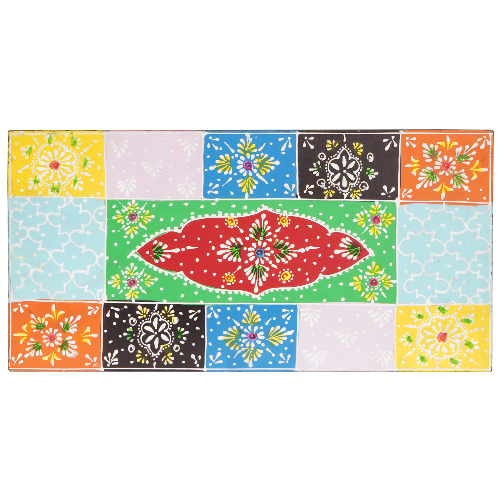 vidaXL Rafturi de perete cu raft 2 pcs Multicolour 40 x 20 x 6 cm vidaXL Rafturi de perete cu raft 2 pcs Multicolour 40 x 20 x 6 cm