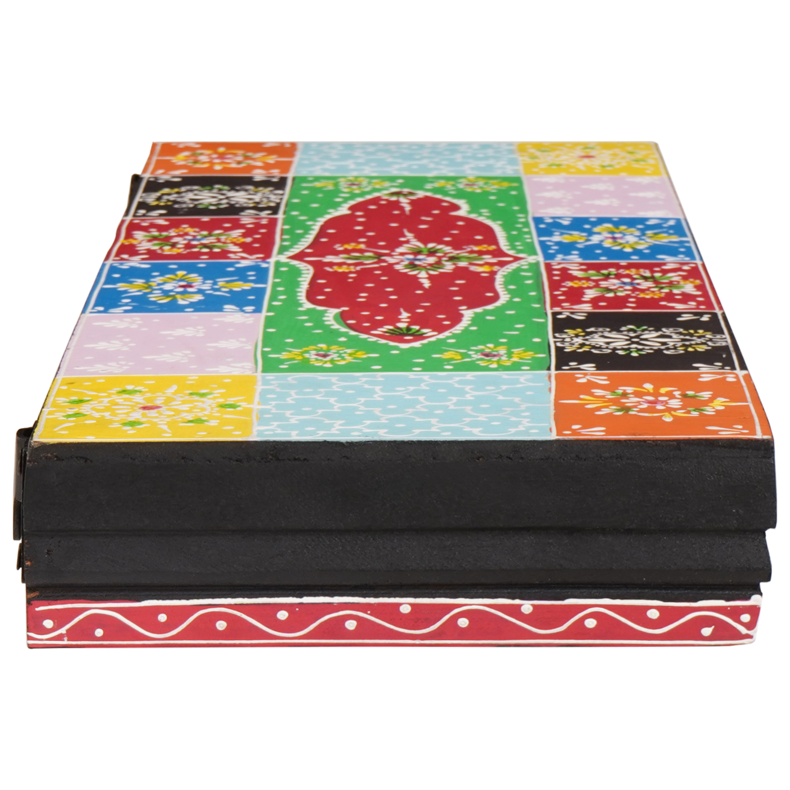 vidaXL Set de 3 rafturi montate pe perete 100x20x6 cm din lemn de mango