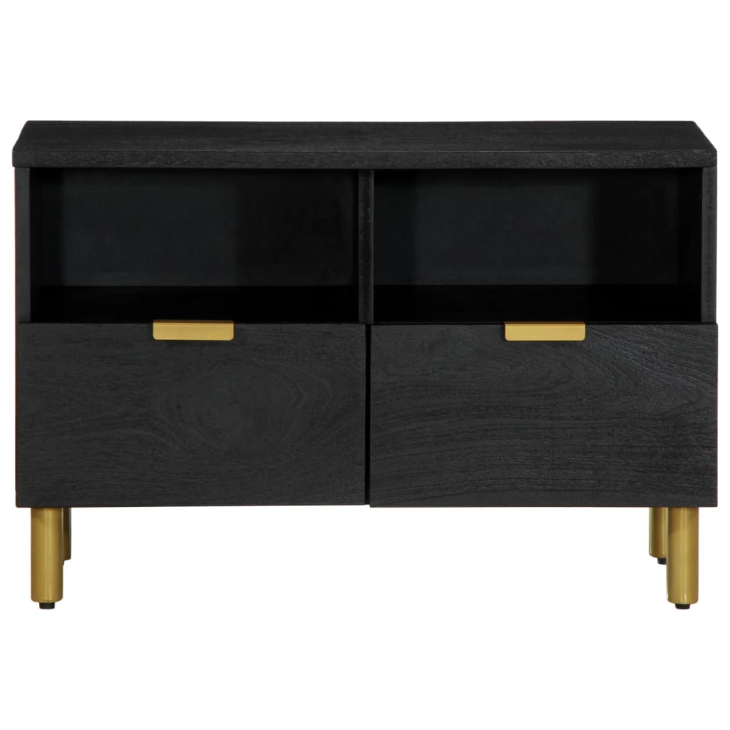 vidaXL Dulap TV, negru, 70x33x46 cm, lemn prelucrat