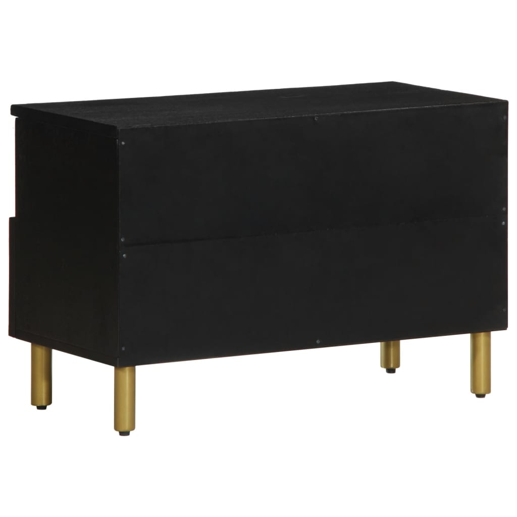 vidaXL Dulap TV, negru, 70x33x46 cm, lemn prelucrat