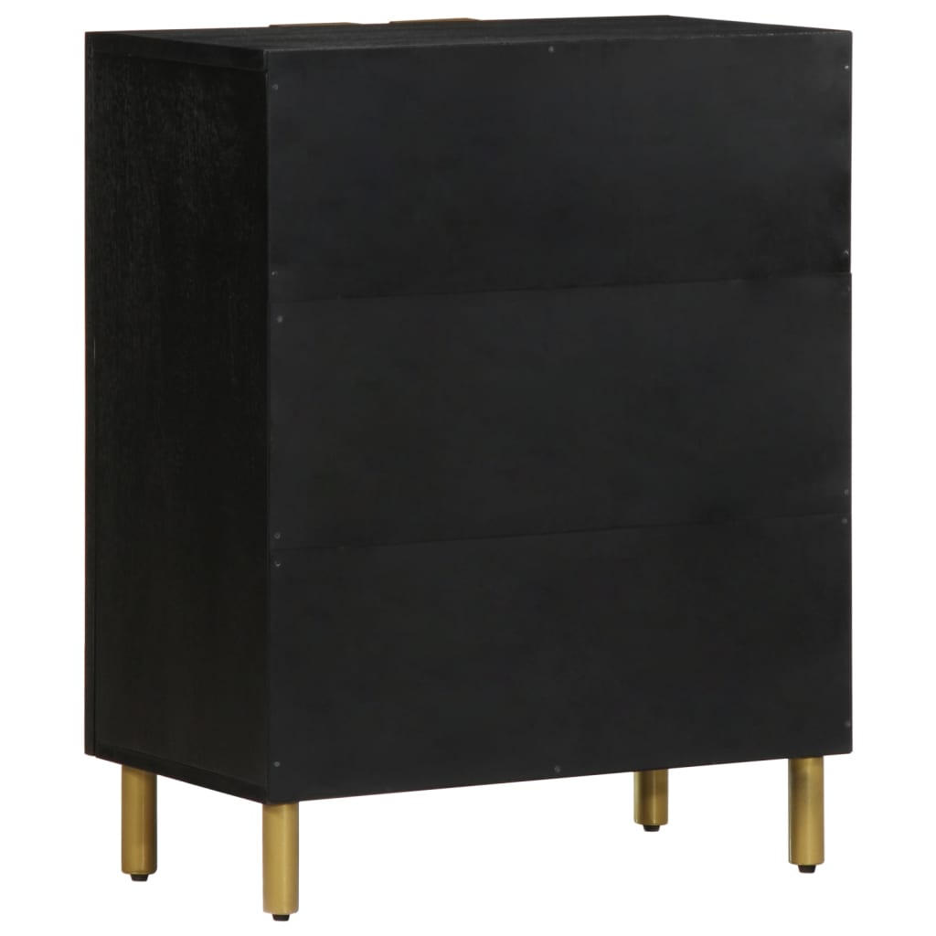 vidaXL Dulap, negru, 60x33x75 cm, lemn prelucrat vidaXL Dulap, negru, 60x33x75 cm, lemn prelucrat