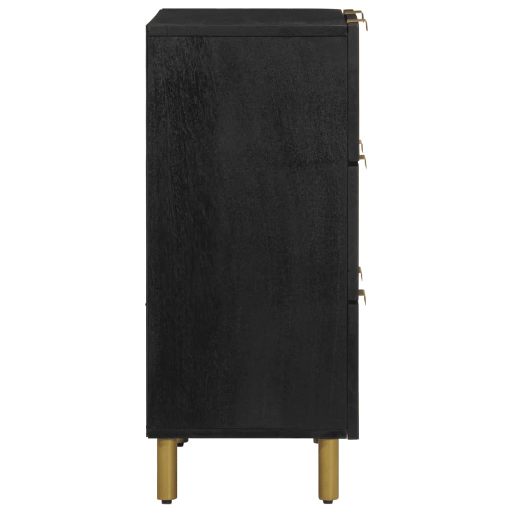 vidaXL Dulap, negru, 60x33x75 cm, lemn prelucrat