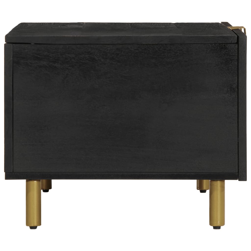 vidaXL Măsuță de cafea, negru, 80x50x40 cm, lemn prelucrat vidaXL Măsuță de cafea, negru, 80x50x40 cm, lemn prelucrat