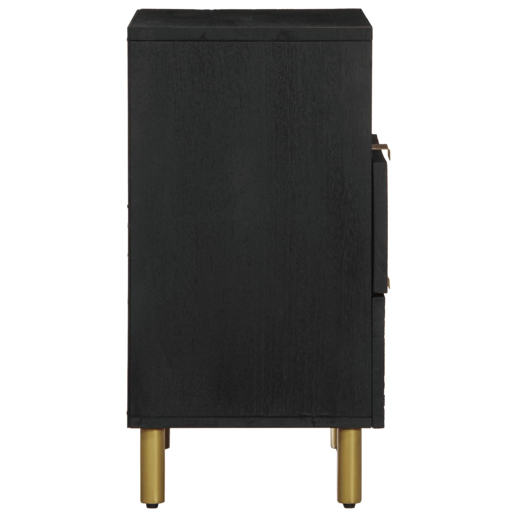 vidaXL Noptieră, negru, 50x33x62 cm, lemn prelucrat
