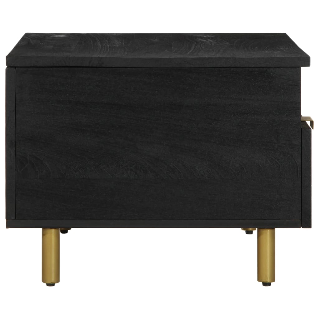 vidaXL Măsuță de cafea, negru, 80x54x40 cm, lemn prelucrat vidaXL Măsuță de cafea, negru, 80x54x40 cm, lemn prelucrat