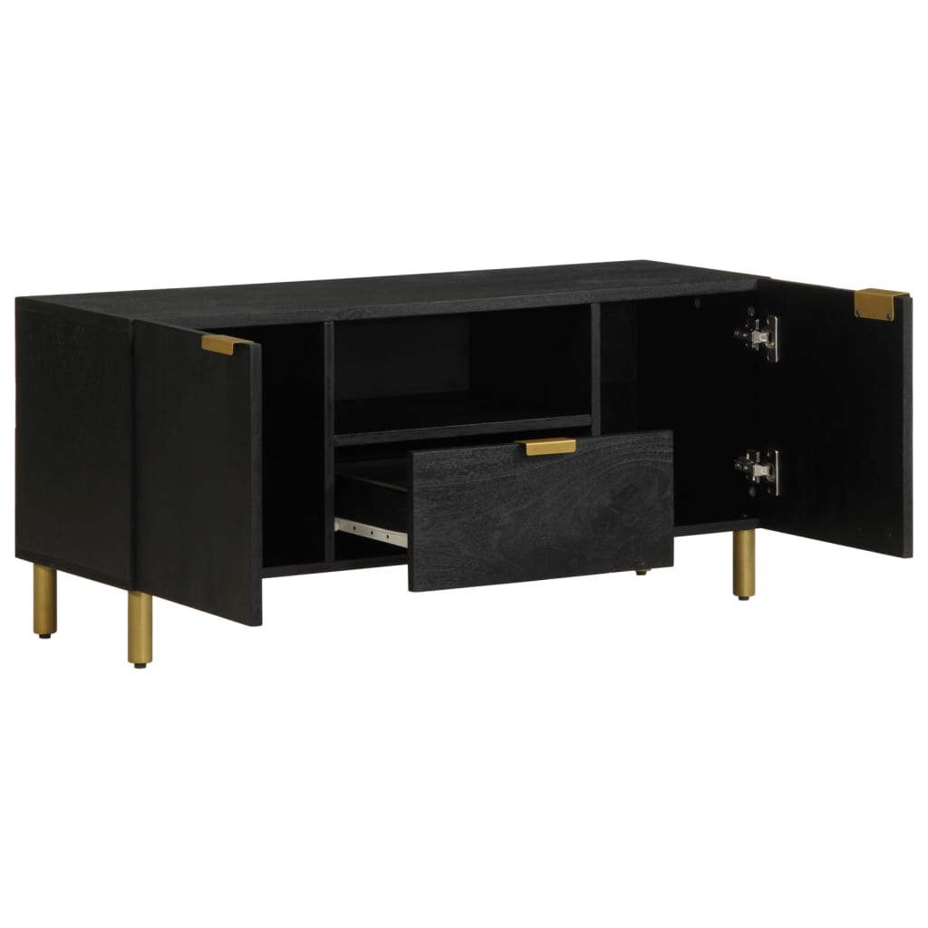 vidaXL Dulap TV, negru, 105x33x46 cm, lemn prelucrat