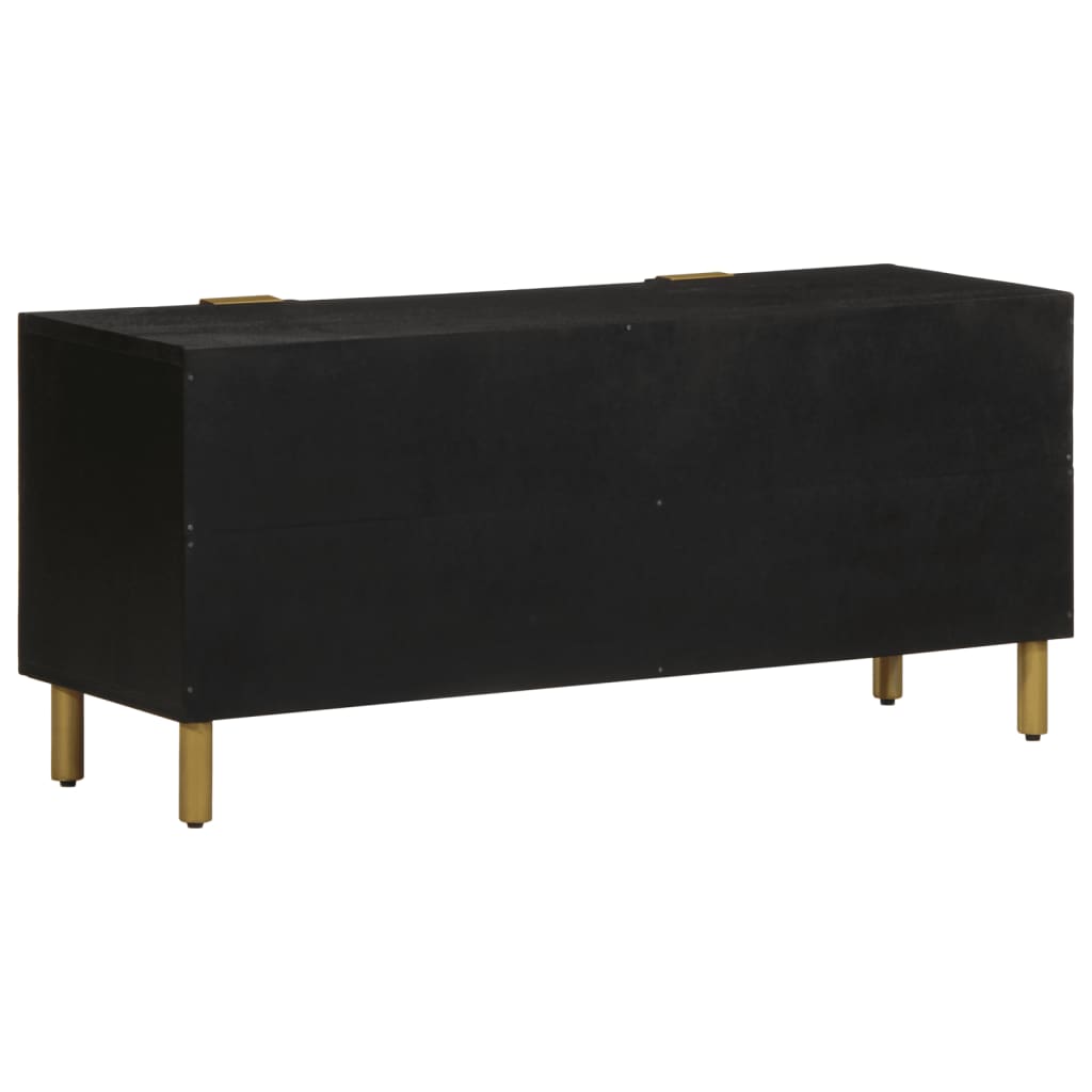 vidaXL Dulap TV, negru, 105x33x46 cm, lemn prelucrat