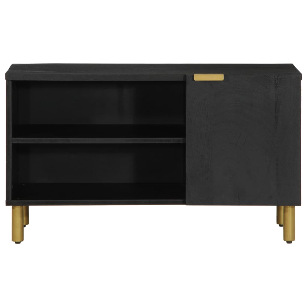 vidaXL Dulap TV, negru, 80x33x46 cm, lemn prelucrat