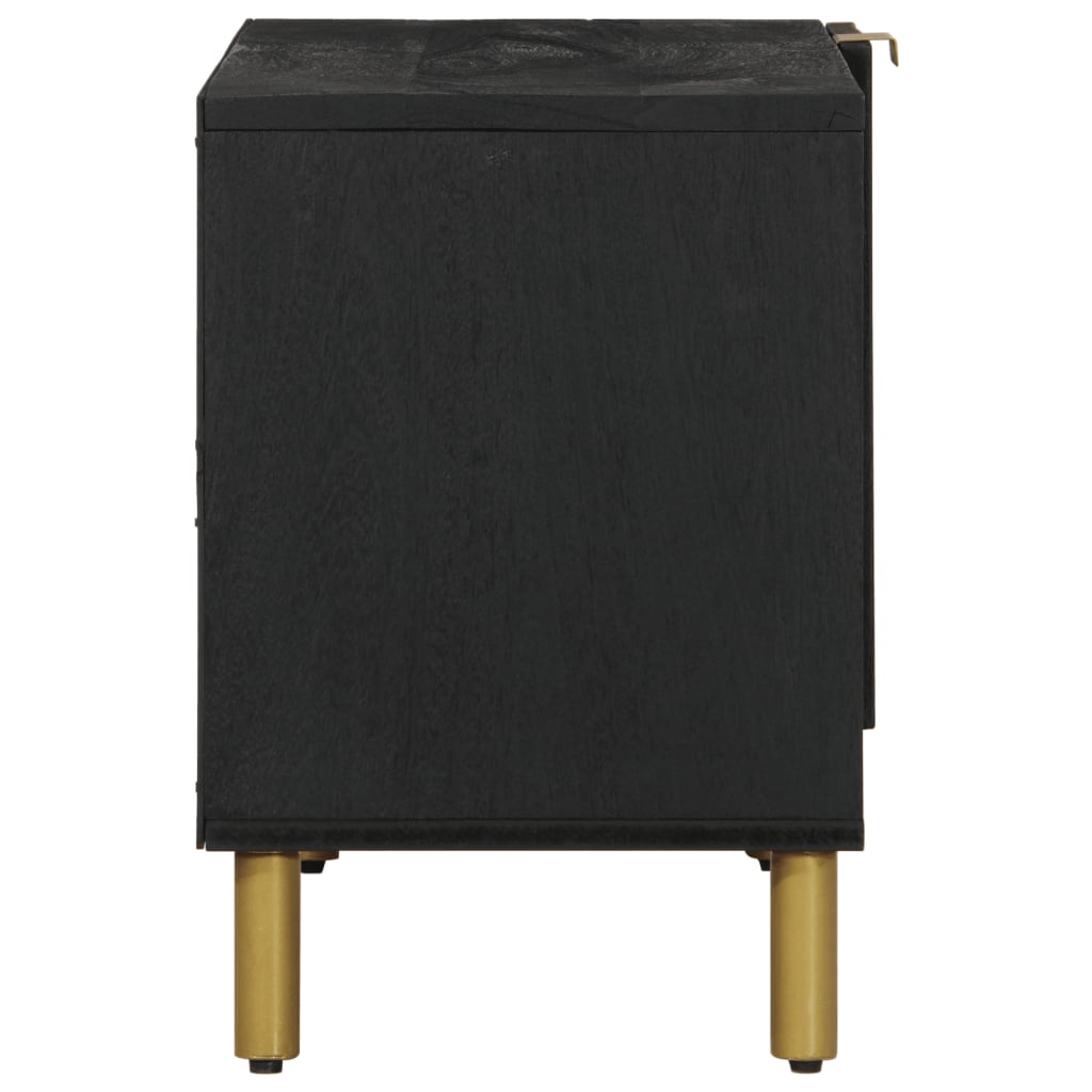 vidaXL Dulap TV, negru, 80x33x46 cm, lemn prelucrat
