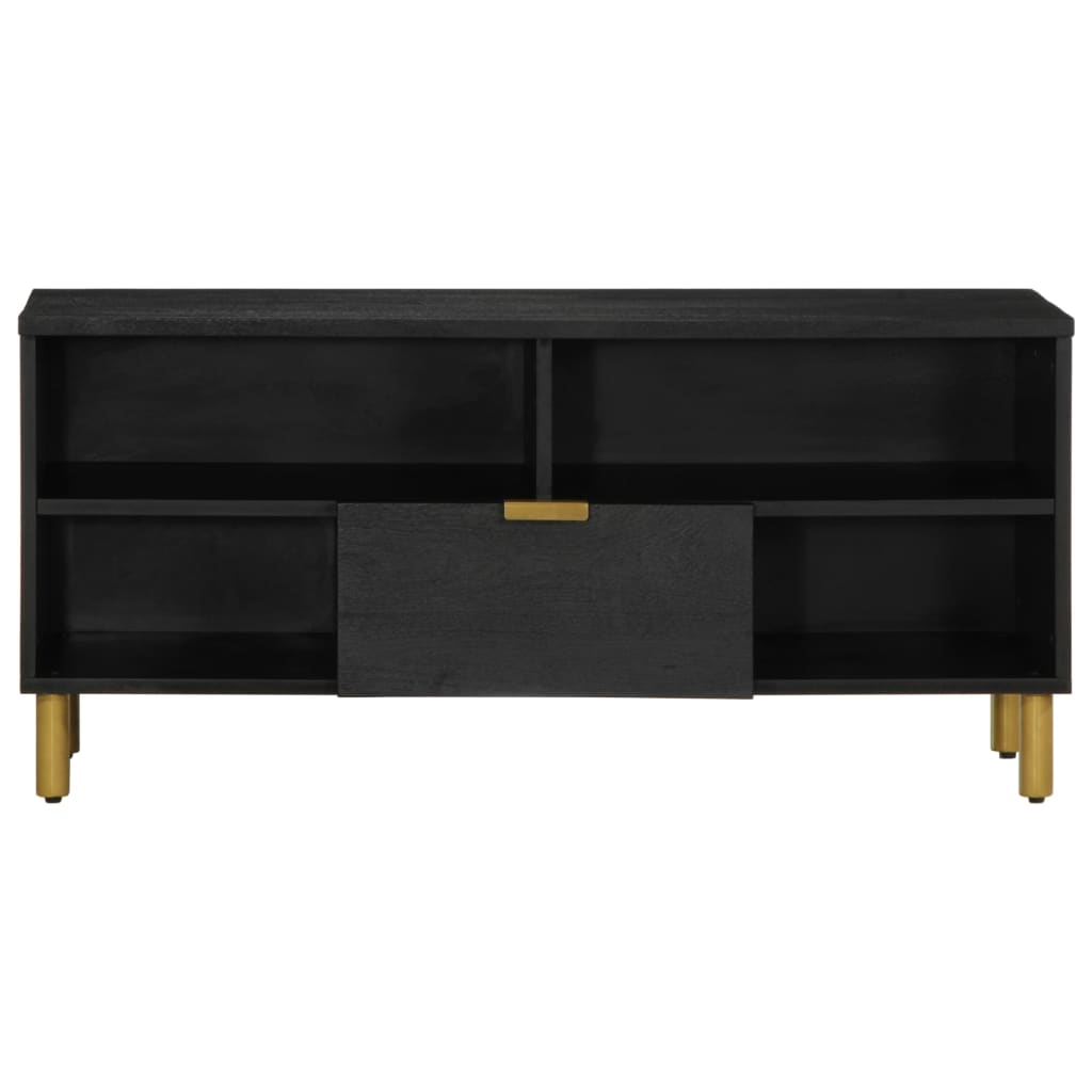 vidaXL Dulap TV, negru, 100x33x46 cm, lemn prelucrat