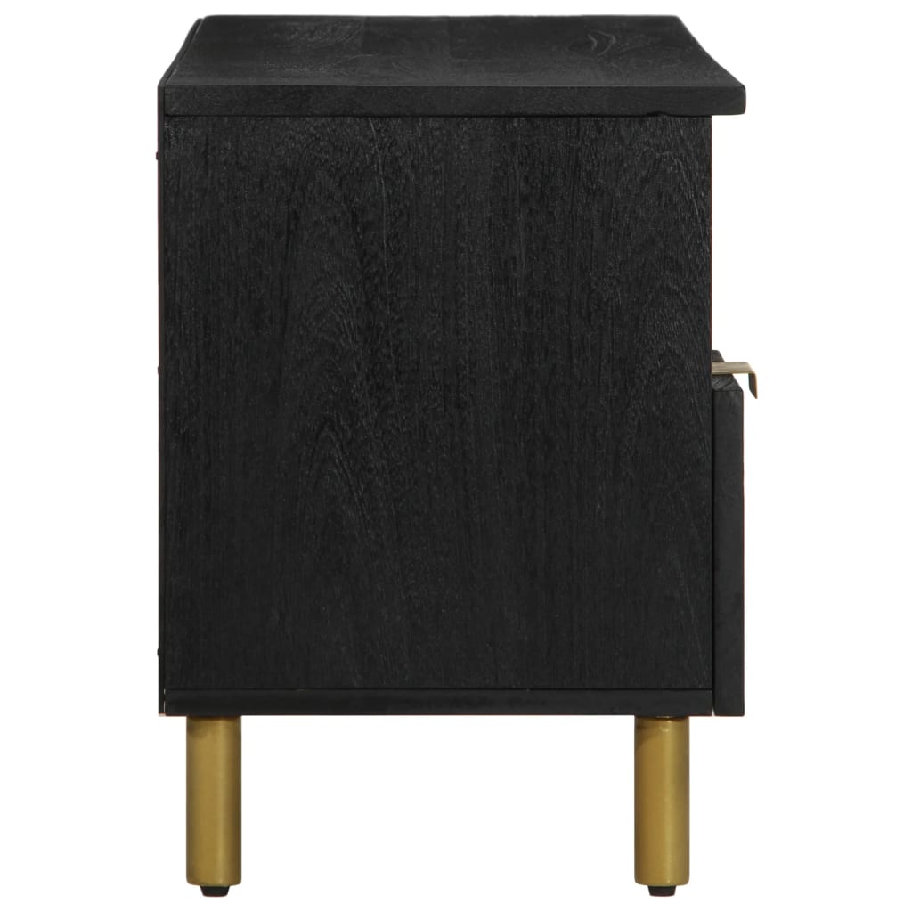vidaXL Dulap TV, negru, 100x33x46 cm, lemn prelucrat vidaXL Dulap TV, negru, 100x33x46 cm, lemn prelucrat