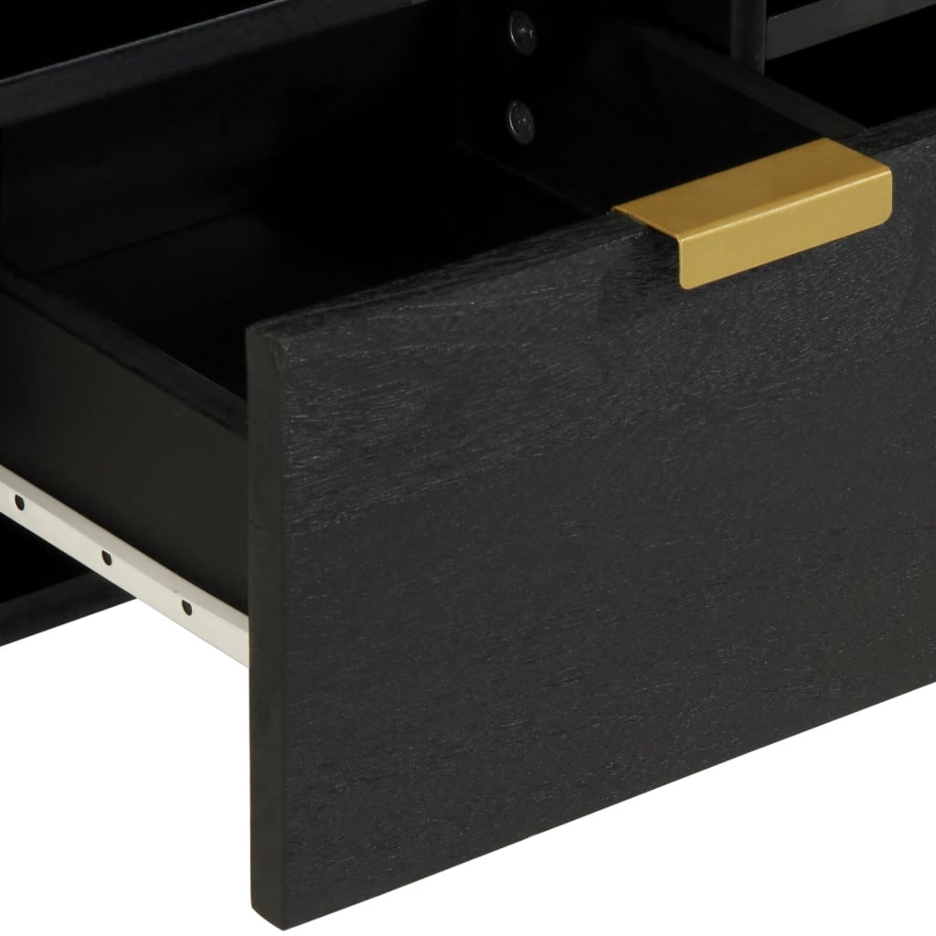 vidaXL Dulap TV, negru, 100x33x46 cm, lemn prelucrat vidaXL Dulap TV, negru, 100x33x46 cm, lemn prelucrat