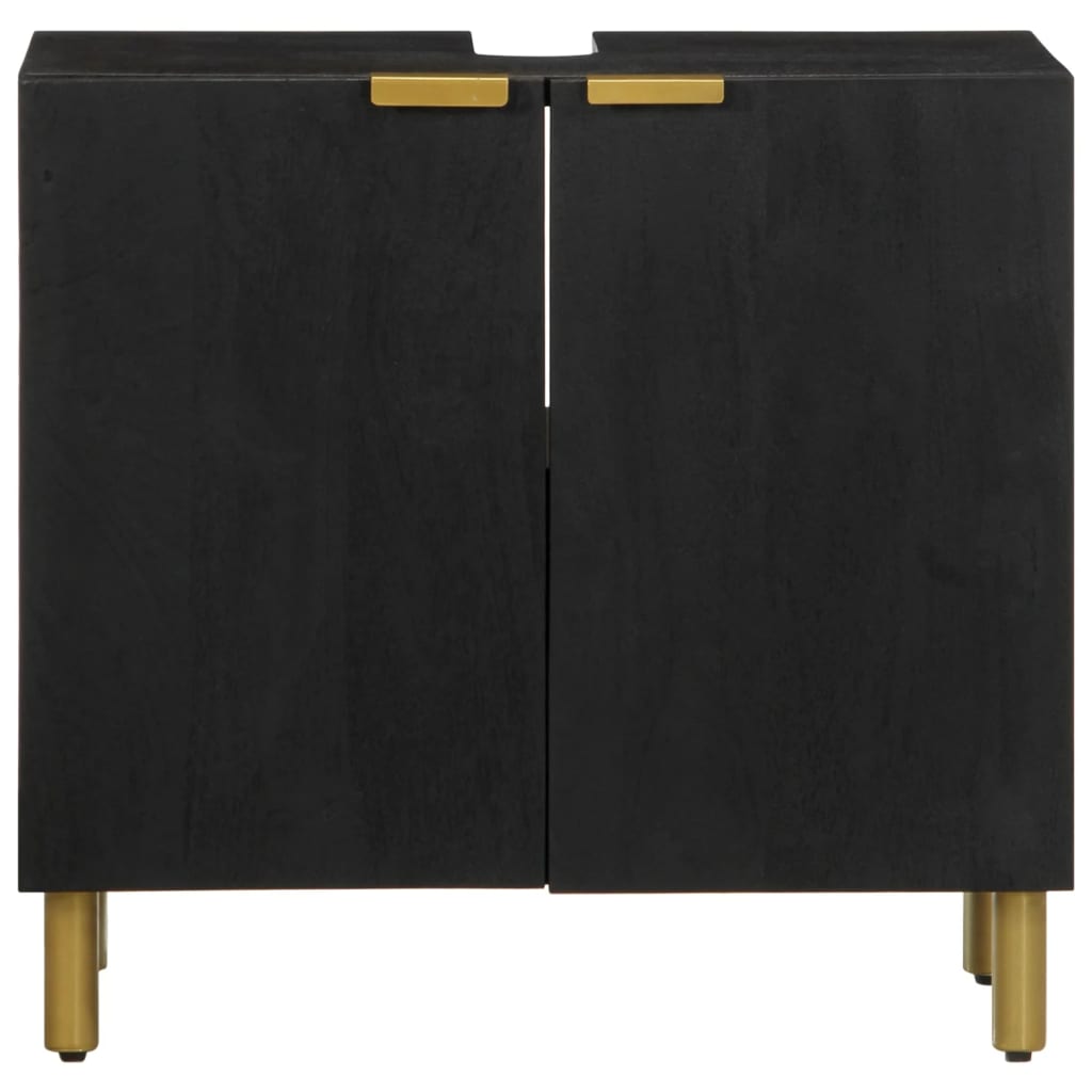 vidaXL Dulap chiuveta de baie, negru, 62x33x58 cm, lemn prelucrat vidaXL Dulap chiuveta de baie, negru, 62x33x58 cm, lemn prelucrat