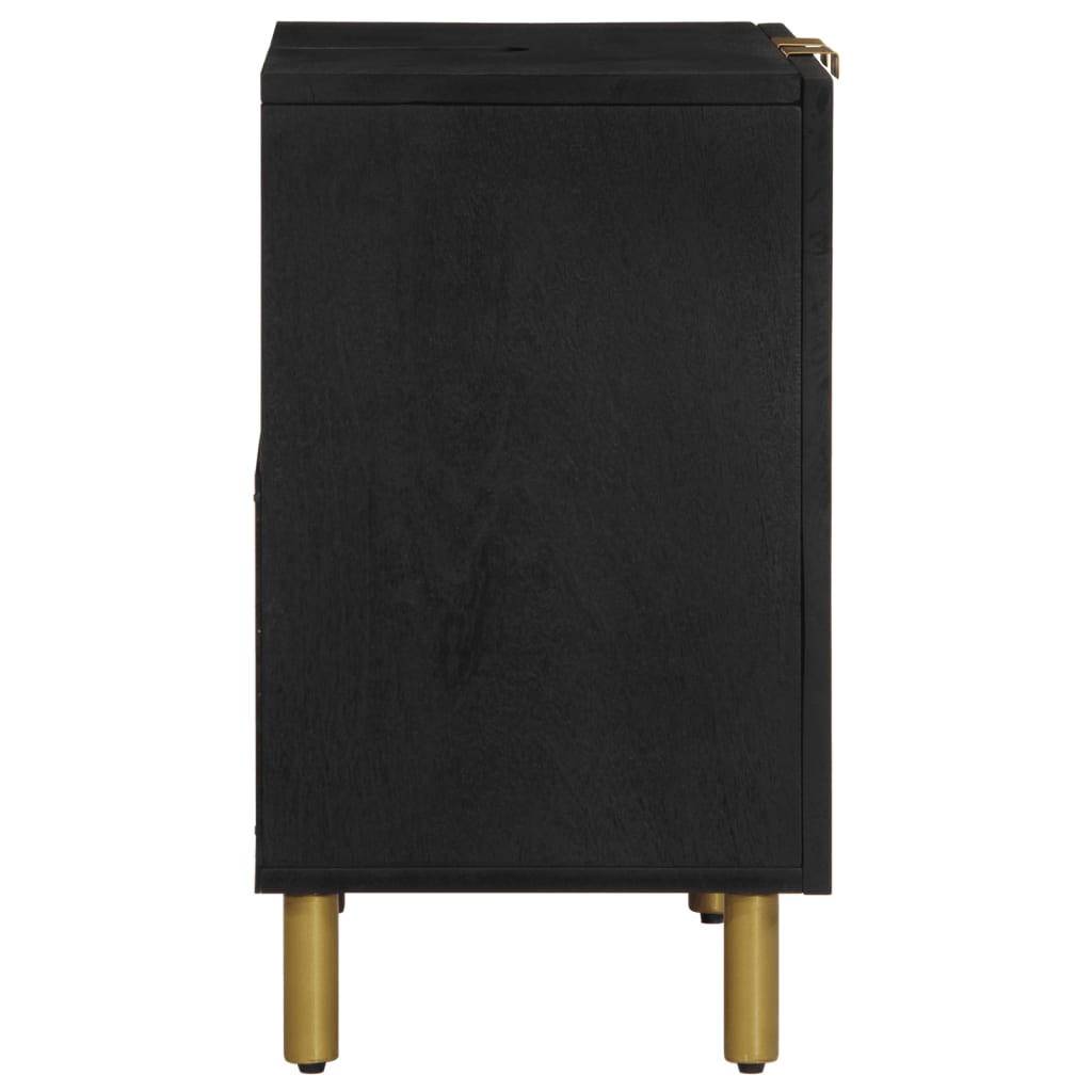vidaXL Dulap chiuveta de baie, negru, 62x33x58 cm, lemn prelucrat vidaXL Dulap chiuveta de baie, negru, 62x33x58 cm, lemn prelucrat