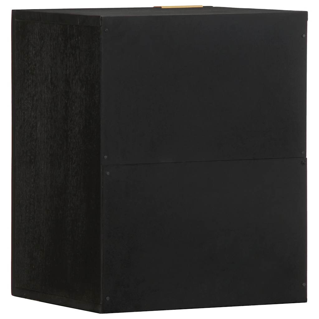 vidaXL Dulap suspendat de baie, negru, 38x33x48 cm, lemn prelucrat vidaXL Dulap suspendat de baie, negru, 38x33x48 cm, lemn prelucrat