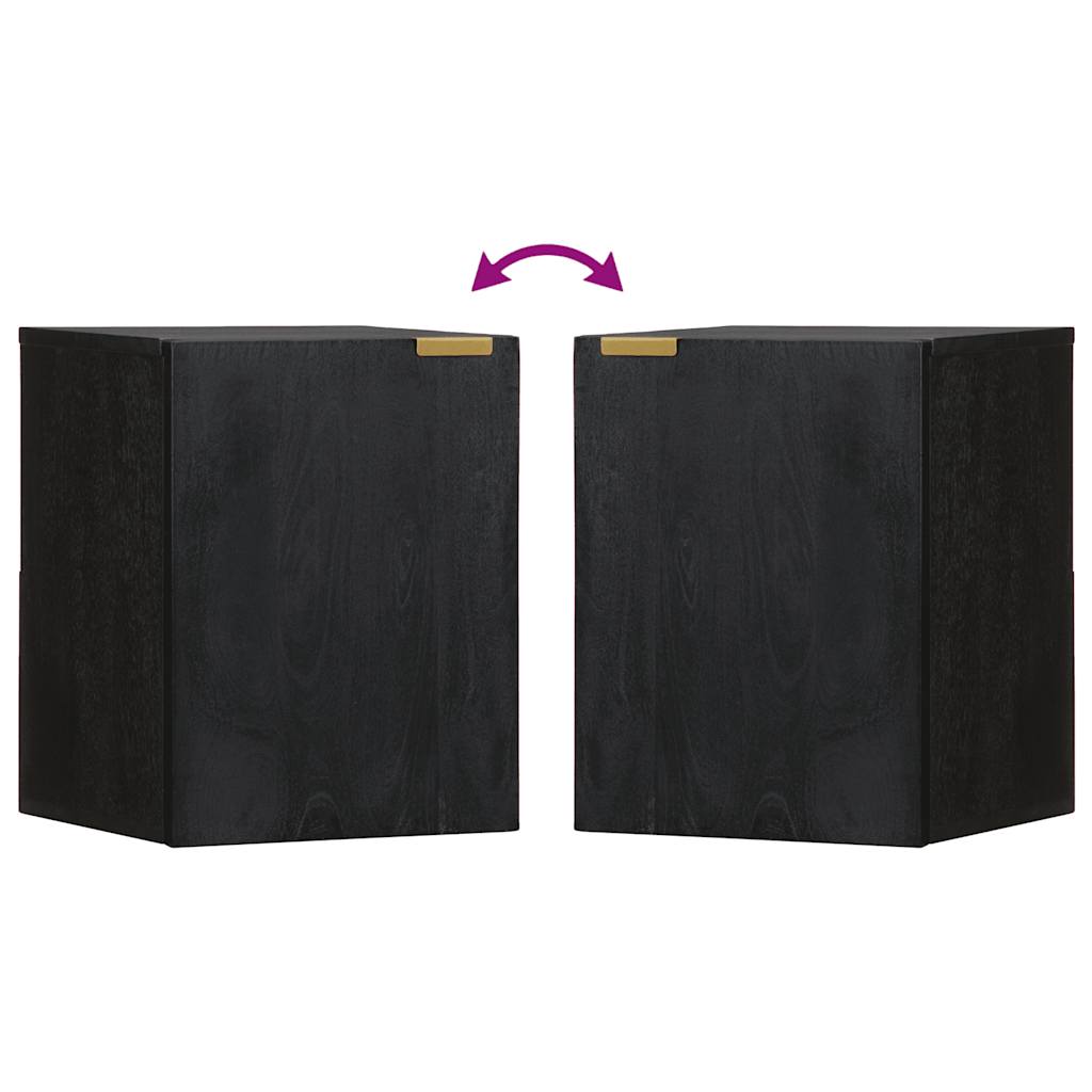 vidaXL Dulap suspendat de baie, negru, 38x33x48 cm, lemn prelucrat vidaXL Dulap suspendat de baie, negru, 38x33x48 cm, lemn prelucrat