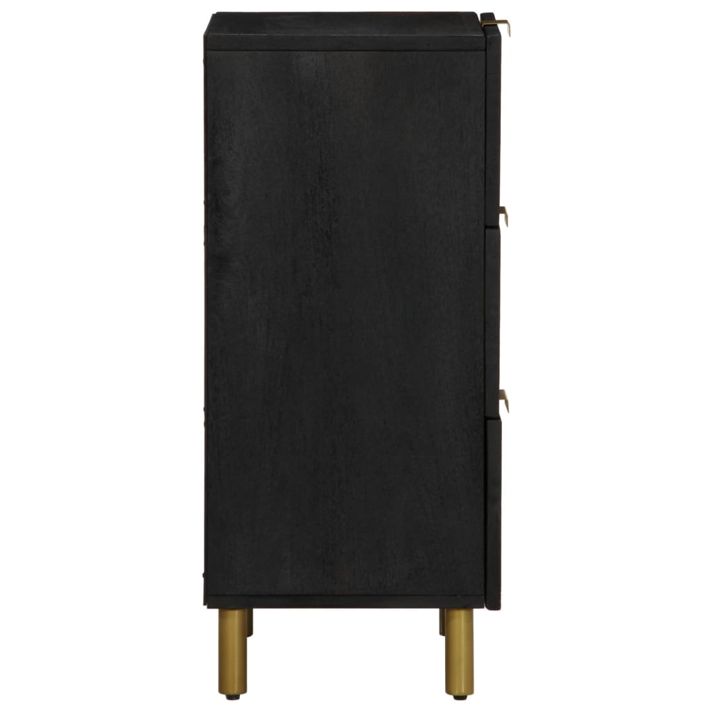 vidaXL Dulap, negru, 40x33x75 cm, lemn prelucrat