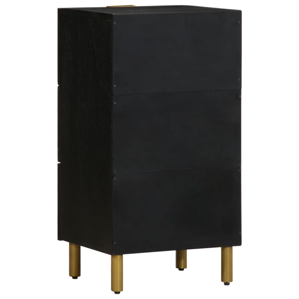 vidaXL Dulap, negru, 40x33x75 cm, lemn prelucrat