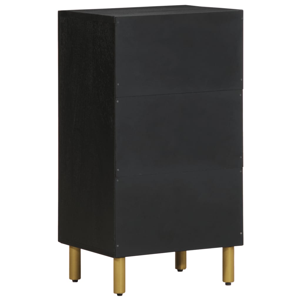 vidaXL Dulap, negru, 40x33x75 cm, lemn prelucrat