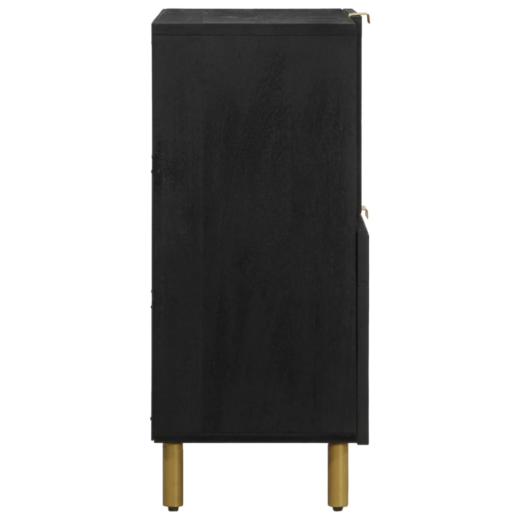 vidaXL Dulap, negru, 80x33x75 cm, lemn prelucrat