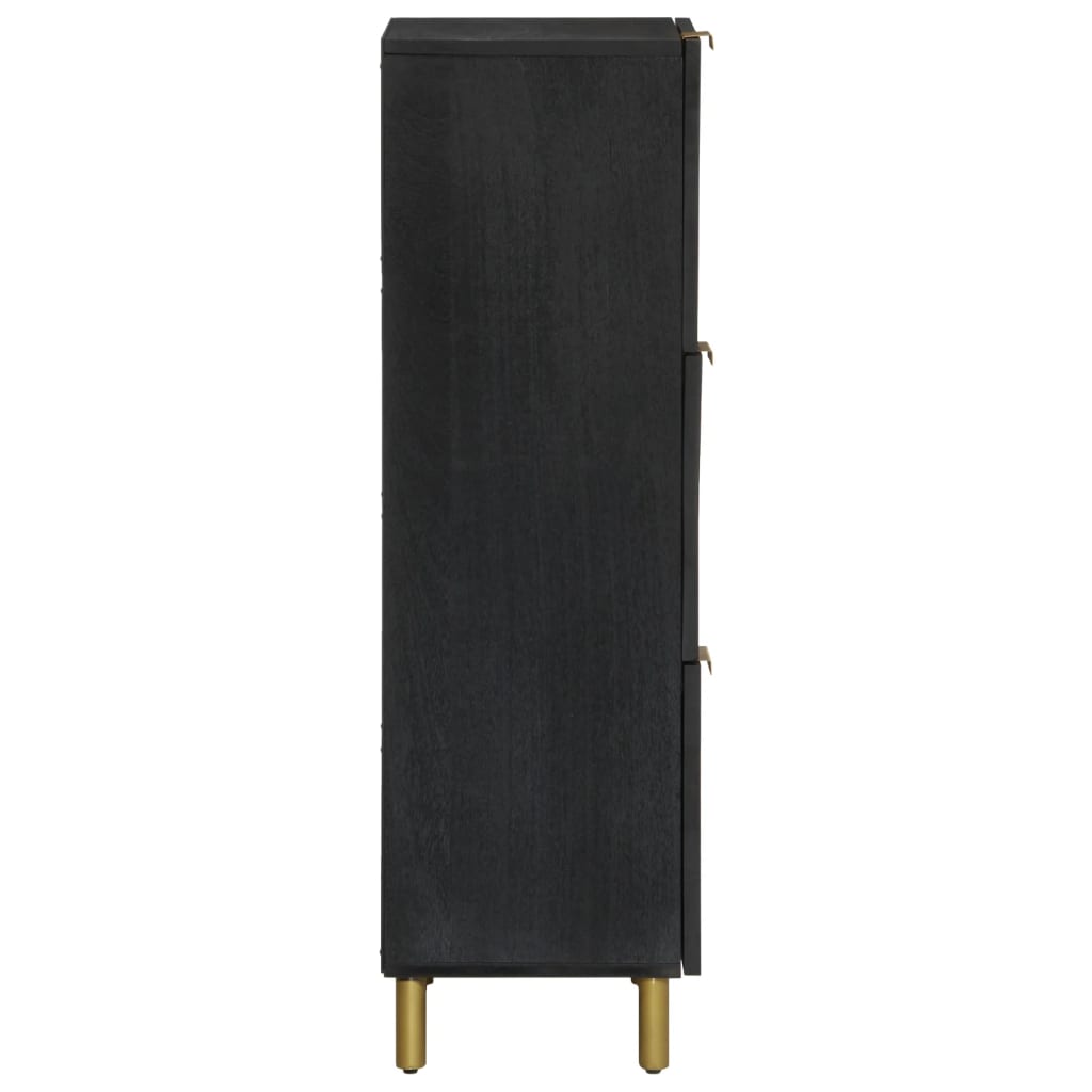 vidaXL Dulap înalt, negru, 40x33x110 cm, lemn prelucrat