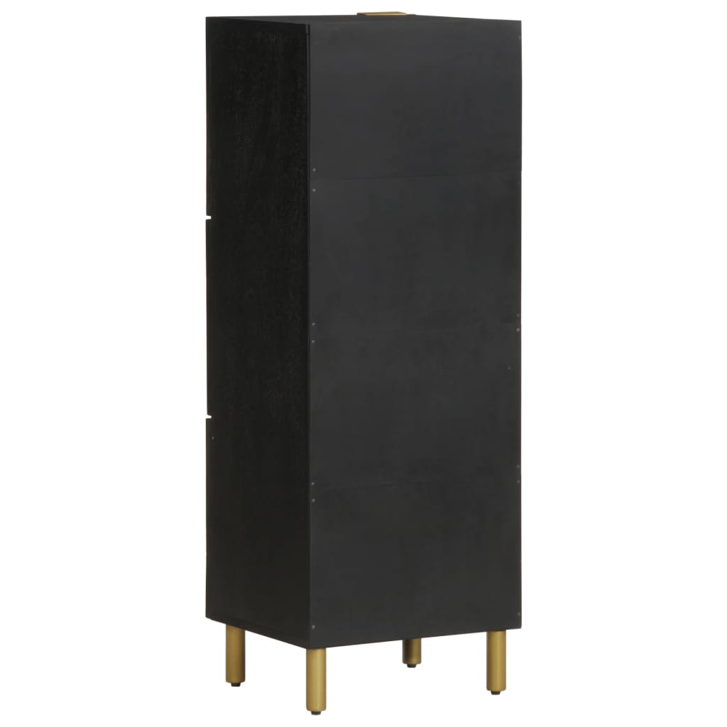 vidaXL Dulap înalt, negru, 40x33x110 cm, lemn prelucrat