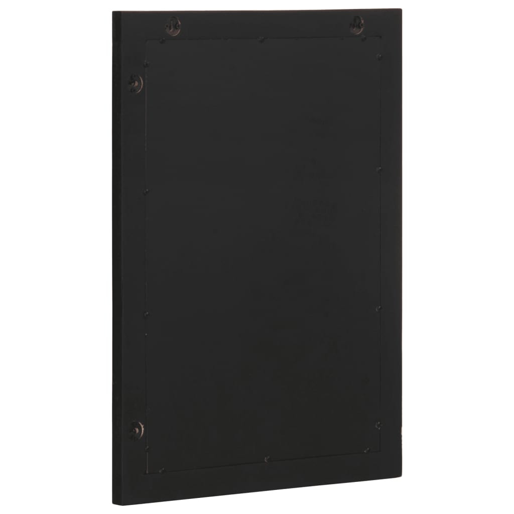 vidaXL Oglindă de baie, negru, 50x70x2,5 cm, lemn prelucrat și alamă vidaXL Oglindă de baie, negru, 50x70x2,5 cm, lemn prelucrat și alamă