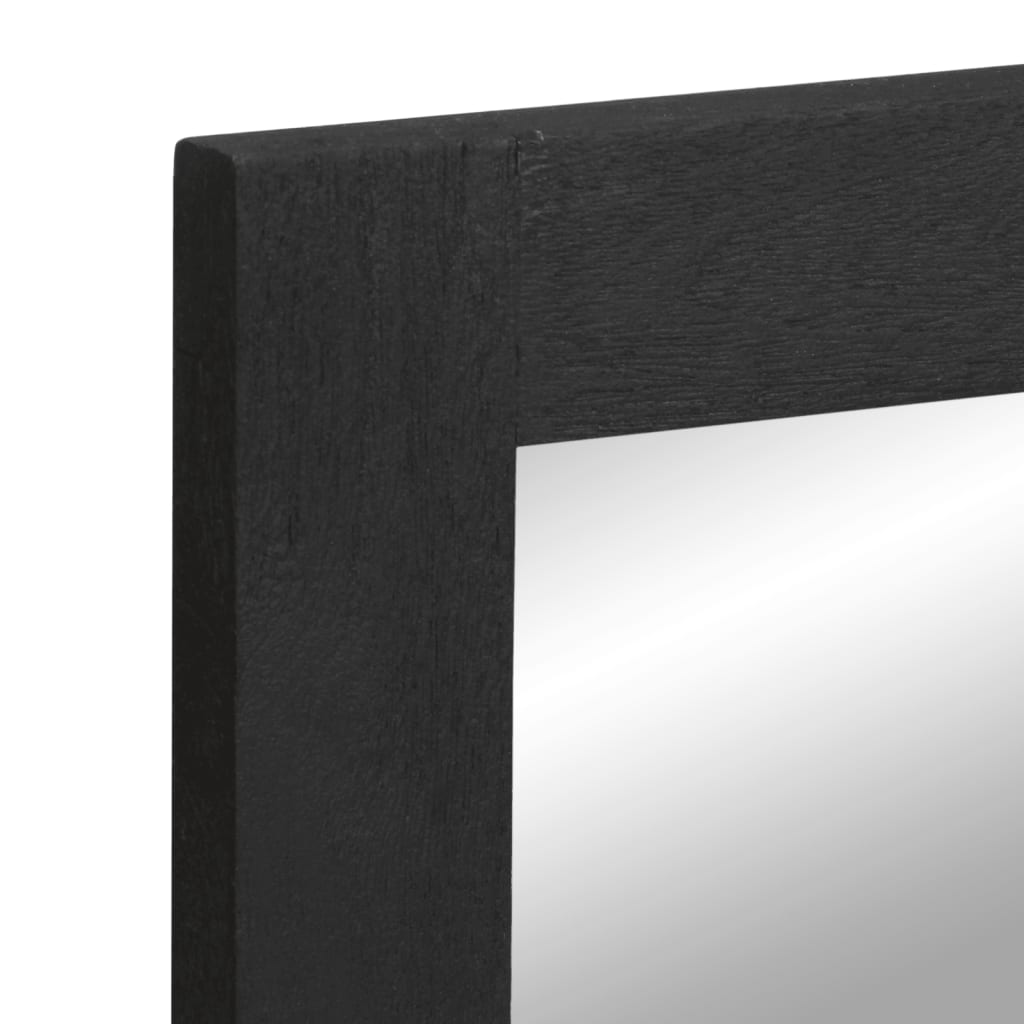 vidaXL Oglindă de baie, negru, 50x70x2,5 cm, lemn prelucrat și alamă vidaXL Oglindă de baie, negru, 50x70x2,5 cm, lemn prelucrat și alamă