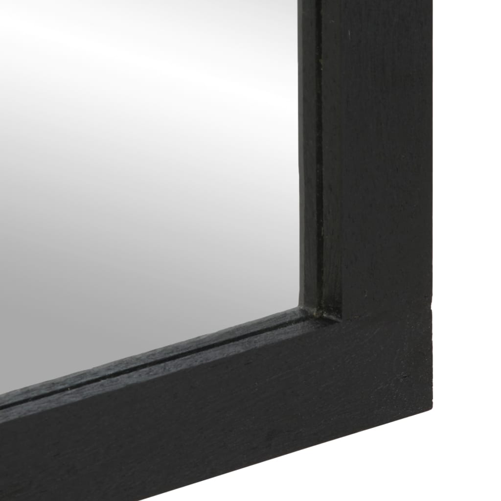 vidaXL Oglindă de baie, negru, 50x70x2,5 cm, lemn prelucrat și alamă vidaXL Oglindă de baie, negru, 50x70x2,5 cm, lemn prelucrat și alamă