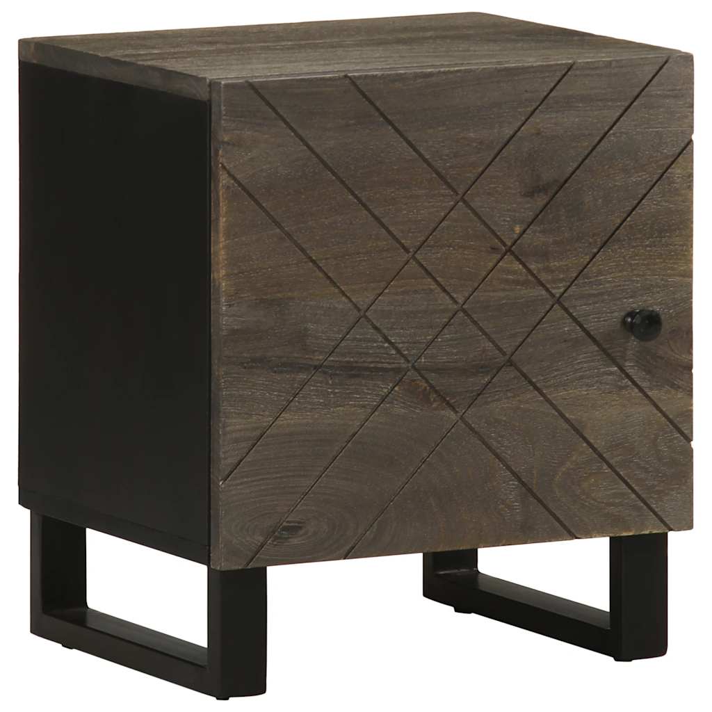 vidaXL Noptiere, 2 buc., negru, 40x33x46 cm, lemn masiv de mango vidaXL Noptiere, 2 buc., negru, 40x33x46 cm, lemn masiv de mango