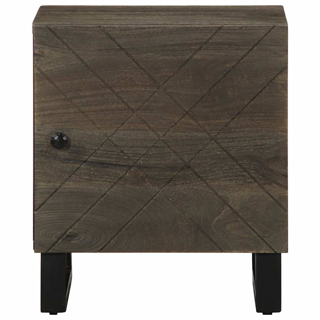 vidaXL Noptiere, 2 buc., negru, 40x33x46 cm, lemn masiv de mango vidaXL Noptiere, 2 buc., negru, 40x33x46 cm, lemn masiv de mango