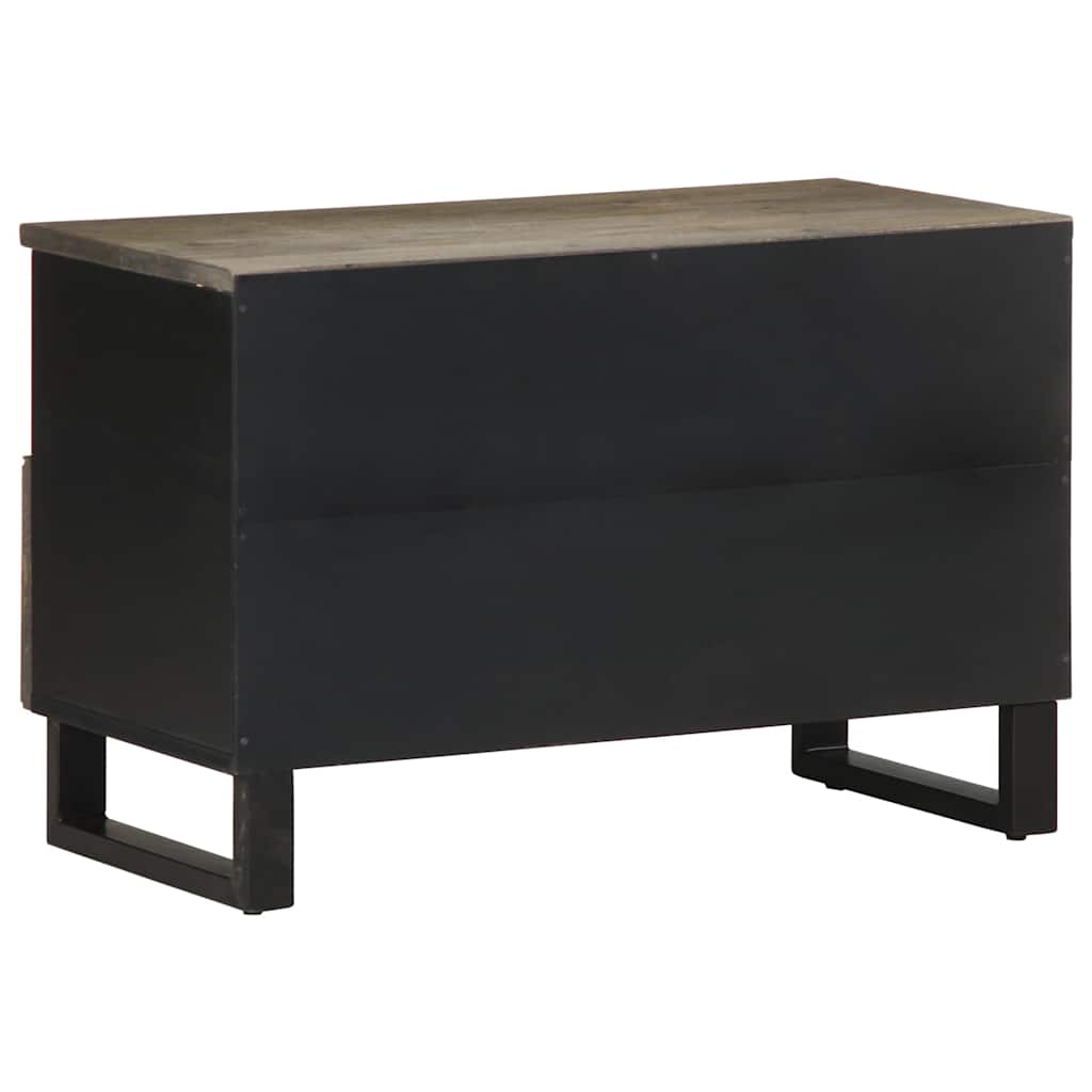 vidaXL Comodă TV, negru, 70x33x46 cm, lemn masiv de mango vidaXL Comodă TV, negru, 70x33x46 cm, lemn masiv de mango