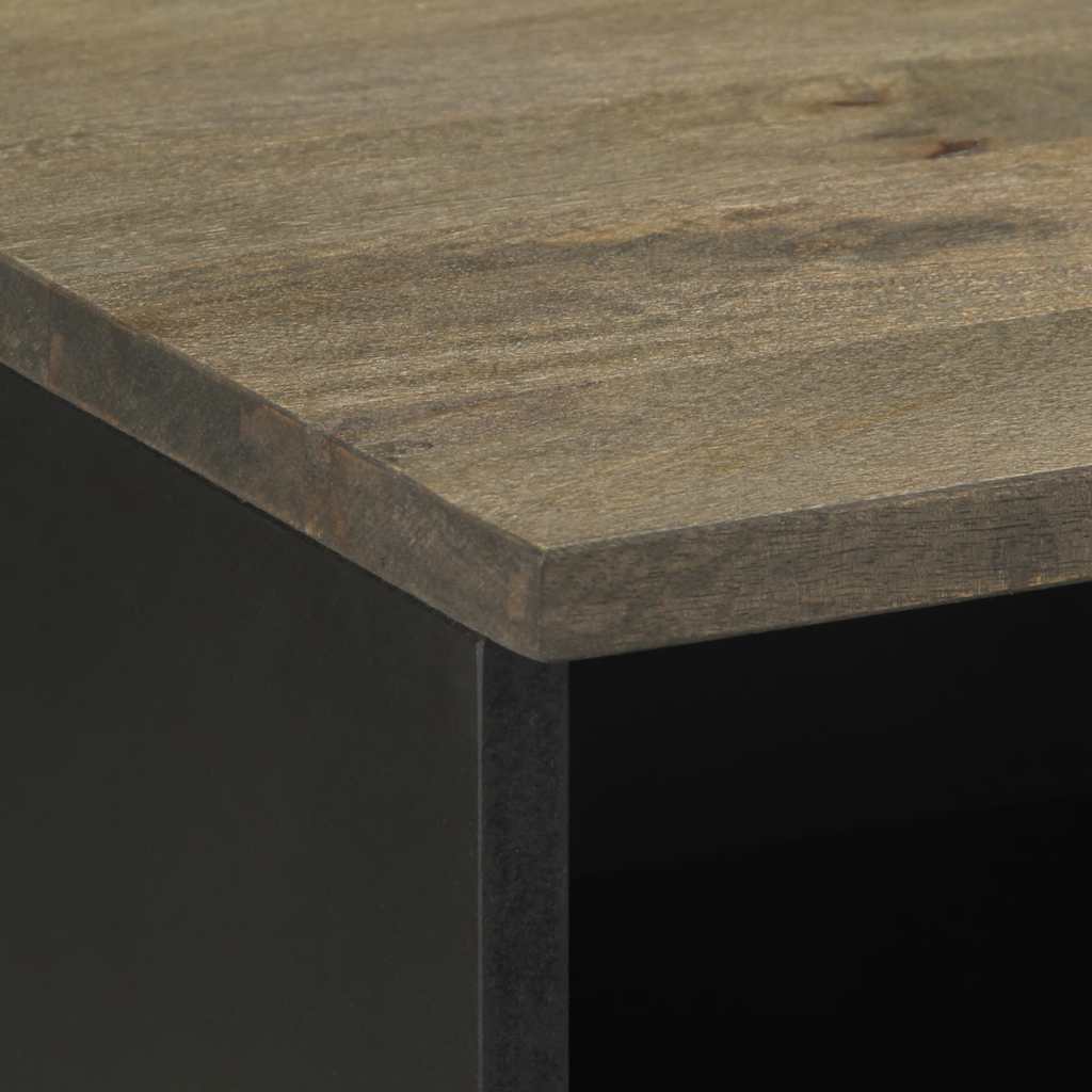 vidaXL Comodă TV, negru, 70x33x46 cm, lemn masiv de mango vidaXL Comodă TV, negru, 70x33x46 cm, lemn masiv de mango