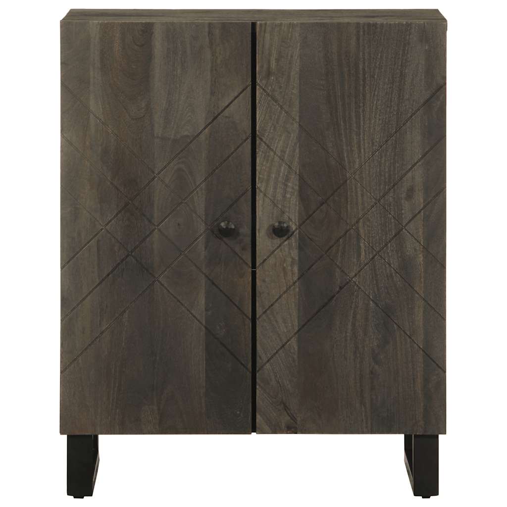 vidaXL Bufetă neagră 60x33x75 cm lemn masiv de mango