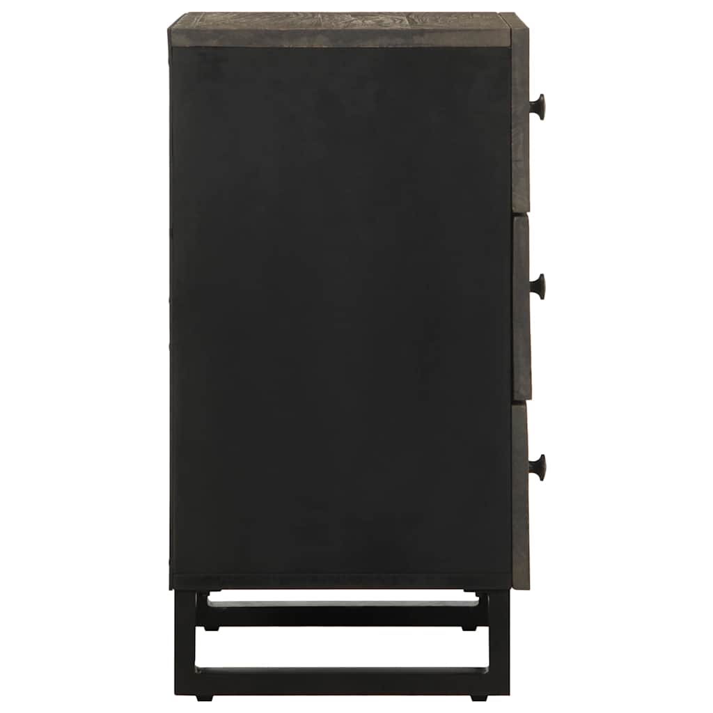 vidaXL Noptiera neagra 50x33x62 cm lemn masiv de mango