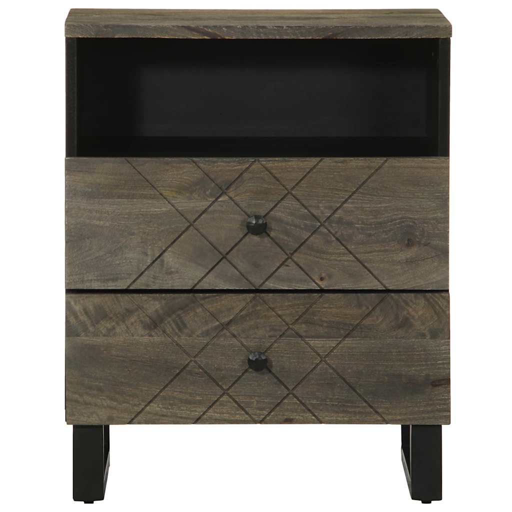 vidaXL Noptiera neagra 50x33x62 cm lemn masiv de mango