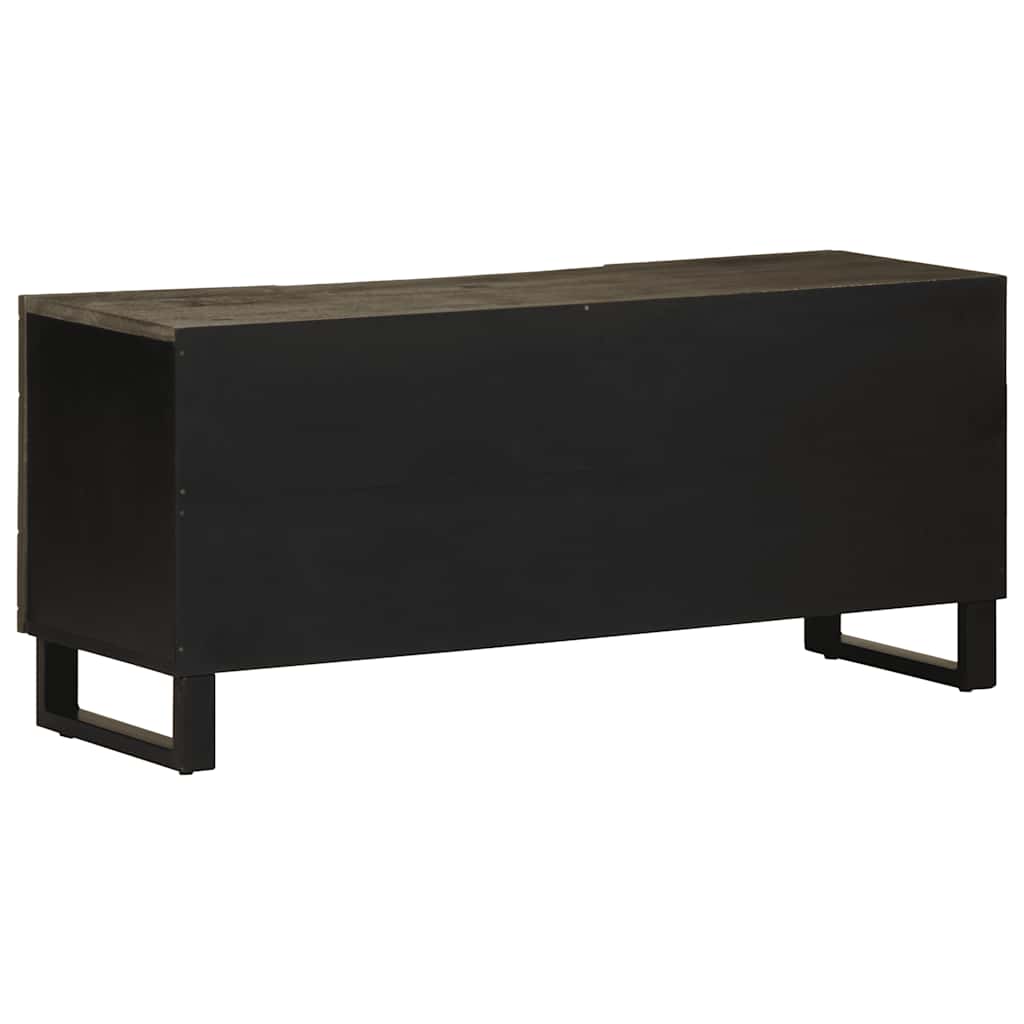 vidaXL Comodă TV, negru, 105x33x46 cm, lemn masiv de mango vidaXL Comodă TV, negru, 105x33x46 cm, lemn masiv de mango